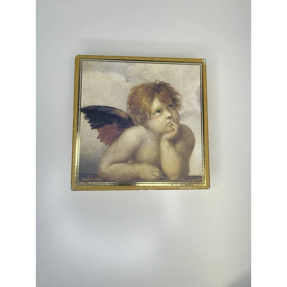 Saponificio Artigianale Fiorentino Raphael Cherub Angel Soap 4 Round‎ Relief